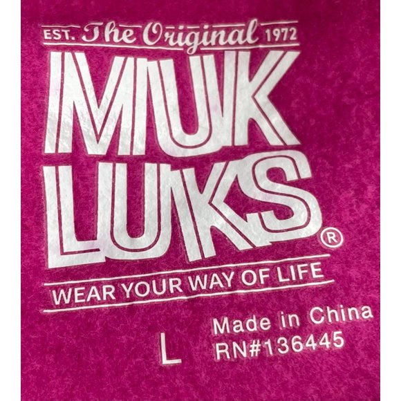 NWOT Muk Luks Women's Size Large Fuchsia Long-Sleeved Top & Plaid Pants … - Picture 6 of 8